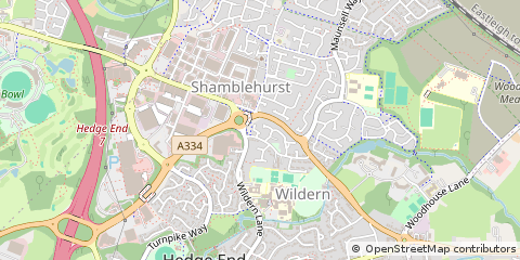 Map of Southampton, Hampshire