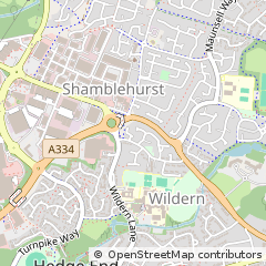 Map of Southampton, Hampshire
