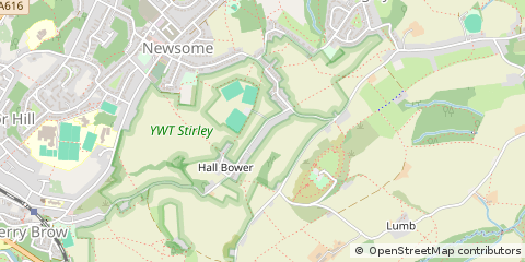 Map of Huddersfield, West Yorkshire