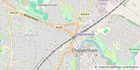 Map of Chippenham, Oxfordshire