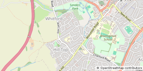 Map of Bromsgrove