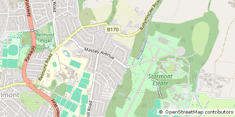 Map of Belfast, Antrim