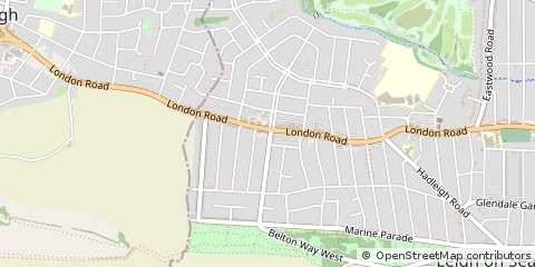 Map of Leigh-on-SEA, Essex
