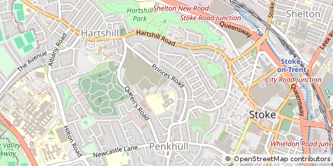 Map of Stoke-on-Trent