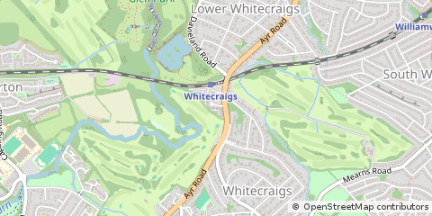 Map of Glasgow, East Renfrewshire