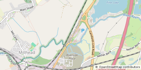 Map of Carnforth, Lancashire