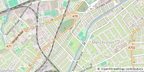 Map of Edinburgh, Midlothian