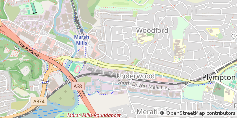 Map of Plymouth, Devon