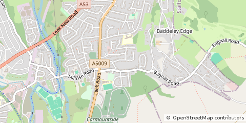 Map of Stoke-on-Trent, Staffordshire