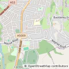 Map of Stoke-on-Trent, Staffordshire