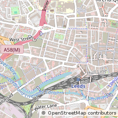 Map of Leeds, West Yorkshire