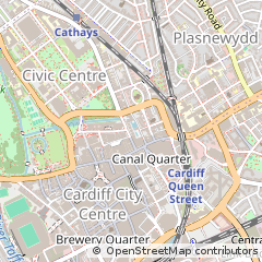 Map of Cardiff, CF10 3RS