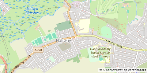 Map of Sheerness, Kent