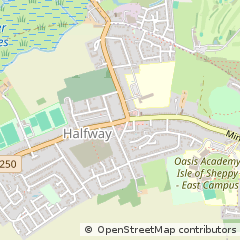Map of Sheerness, Kent