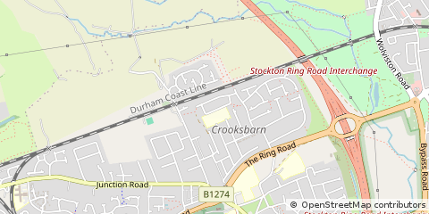 Map of Stockton on Tees, Cleveland