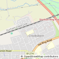Map of Stockton on Tees, Cleveland