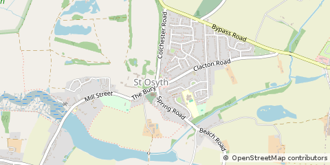 Map of ST. Osyth, Essex