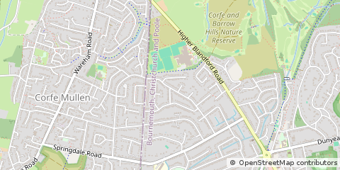 Map of Broadstone, Dorset