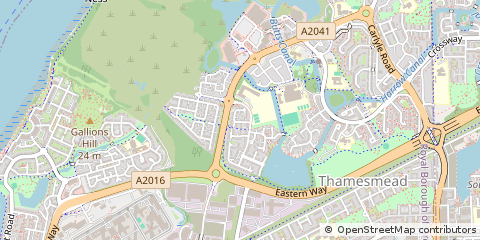 Map of Thamesmead, London