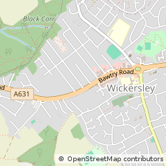 Map of Rotherham