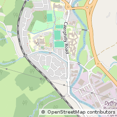 Map of Ystrad Mynach, Caerphilly