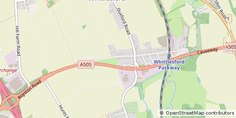 Map of Whittlesford, Cambridgeshire