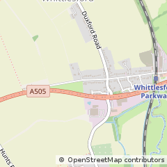 Map of Whittlesford, Cambridgeshire