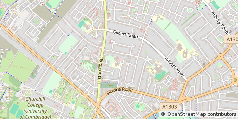 Map of Cambridge, Cambridgeshire