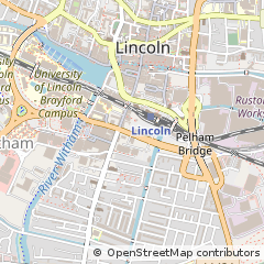 Map of Lincoln, Lincolnshire