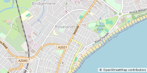 Map of Eastbourne, East Sussex