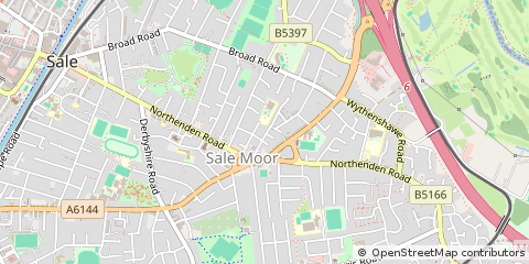 Map of Sale, Cheshire