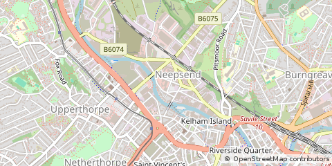 Map of Sheffield