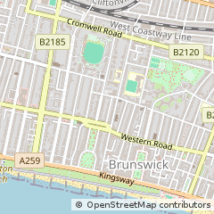 Map of Hove, East Sussex