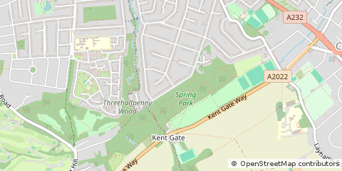 Map of West Wickham, Kent