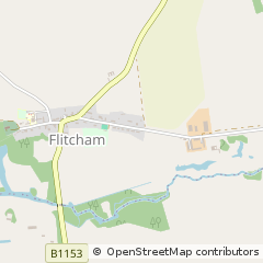 Map of Flitcham, Norfolk