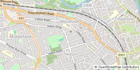 Map of Aberdeen