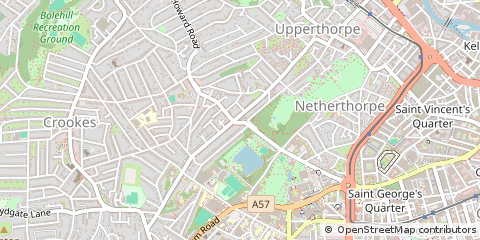 Map of South Yorkshire