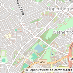 Map of South Yorkshire