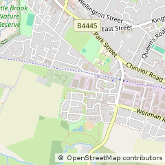 Map of Thame, Oxfordshire