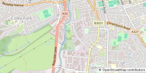 Map of Reading, Berkshire