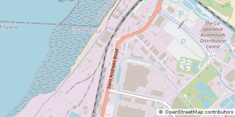 Map of Avonmouth, Bristol