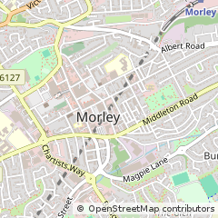 Map of Leeds, West Yorkshire
