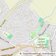 Map of Belper, Derbyshire