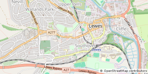 Map of Lewes