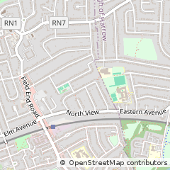 Map of Pinner, Middlesex