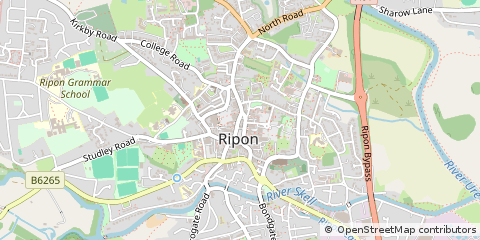 Map of Ripon, North Yorkshire