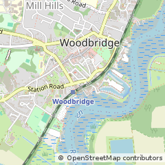 Map of Woodbridge, Suffolk