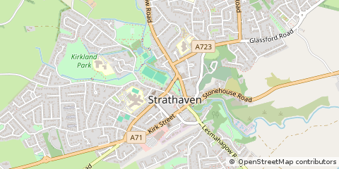 Map of Strathaven, Lanarkshire