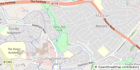 Map of Middlesbrough, Cleveland