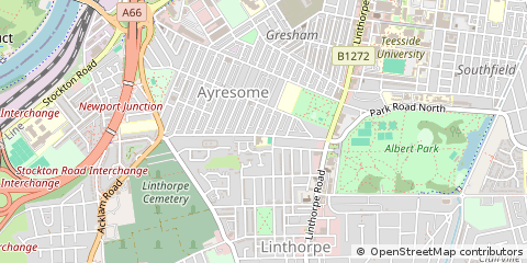 Map of Middlesbrough